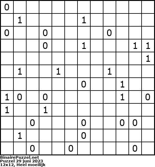 Binaire Puzzel