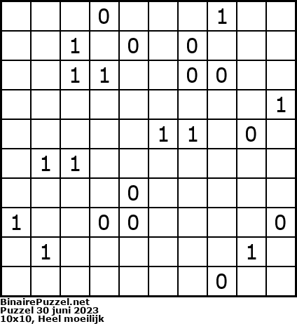 Binaire Puzzel
