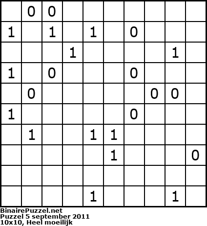 Binaire Puzzel