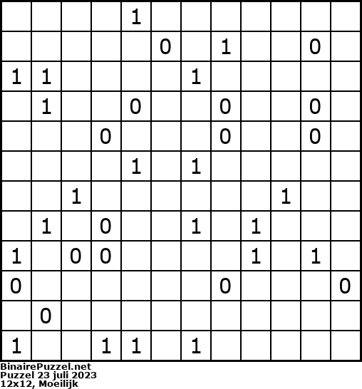 Binaire Puzzel