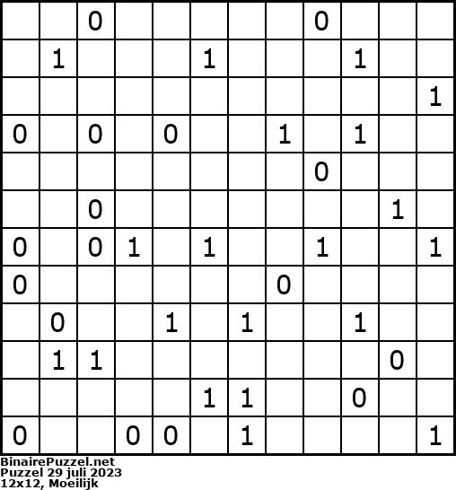Binaire Puzzel