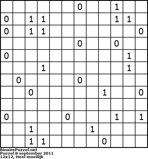 Binaire Puzzel