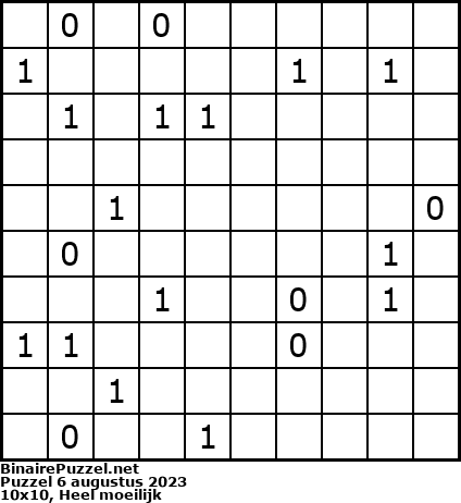 Binaire Puzzel