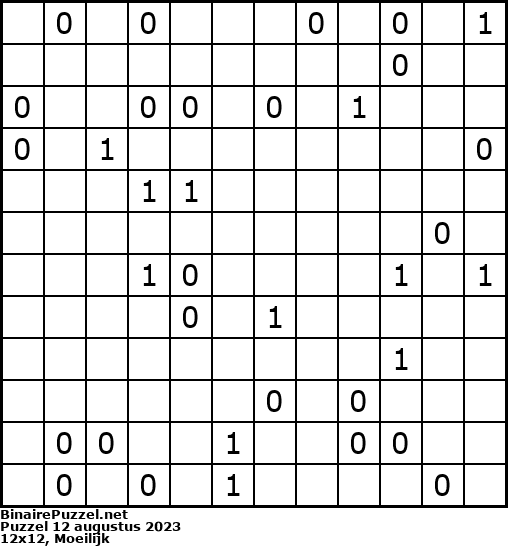 Binaire Puzzel