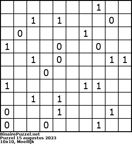 Binaire Puzzel