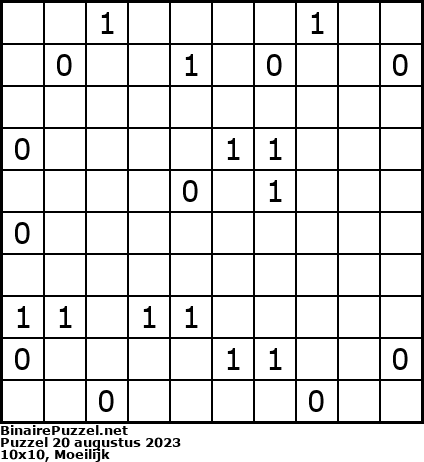 Binaire Puzzel