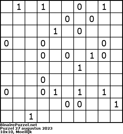 Binaire Puzzel
