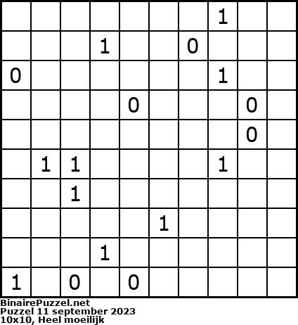 Binaire Puzzel