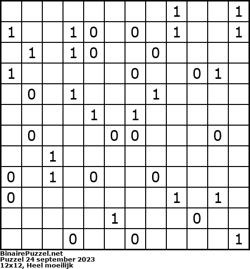 Binaire Puzzel
