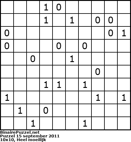 Binaire Puzzel