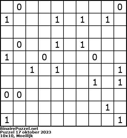Binaire Puzzel