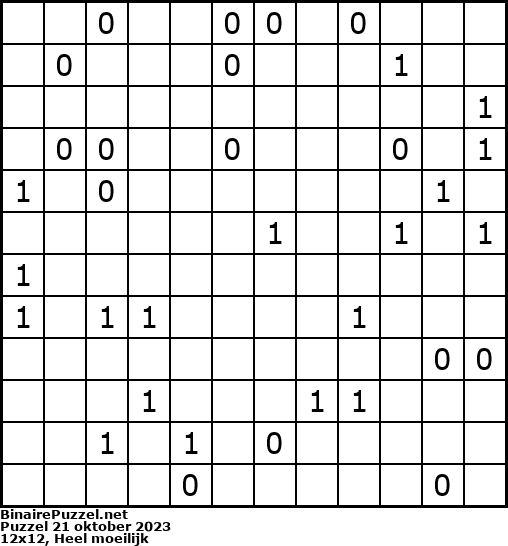 Binaire Puzzel
