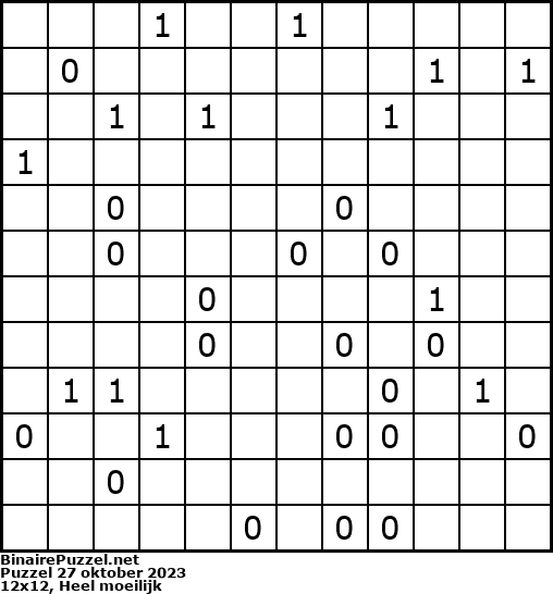 Binaire Puzzel