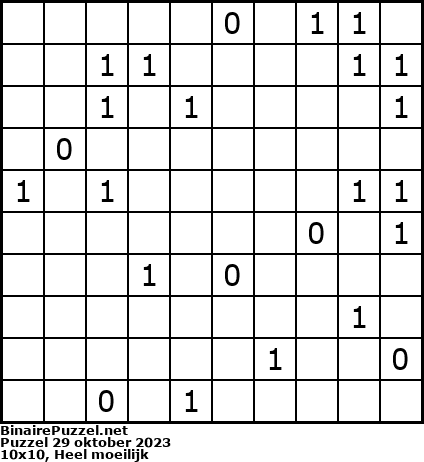 Binaire Puzzel