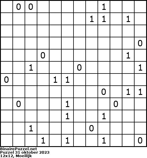 Binaire Puzzel
