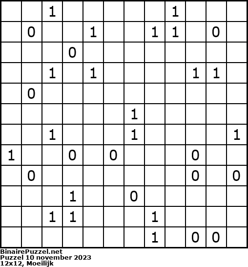 Binaire Puzzel