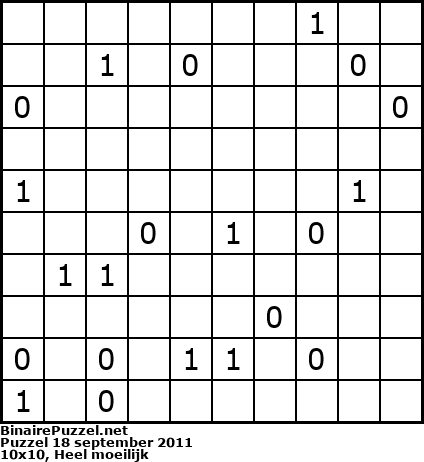 Binaire Puzzel