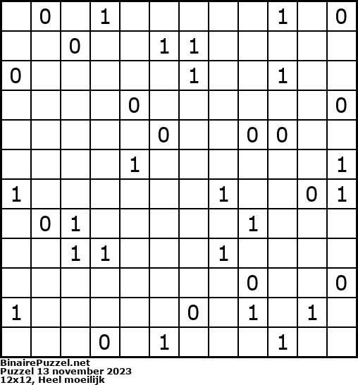 Binaire Puzzel