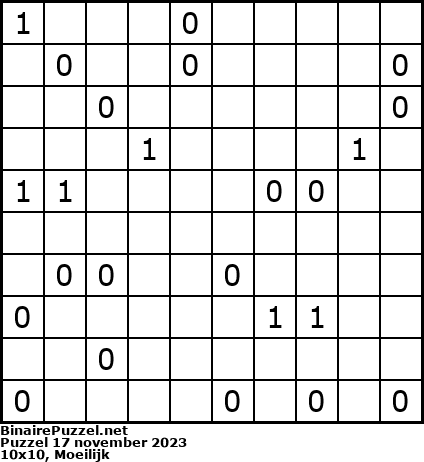 Binaire Puzzel