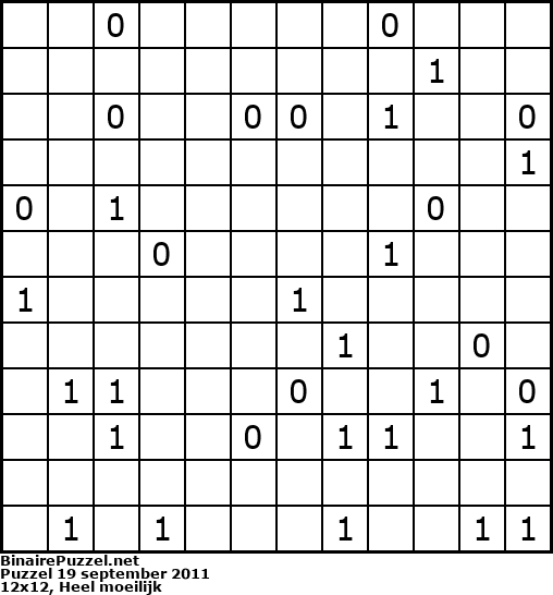 Binaire Puzzel