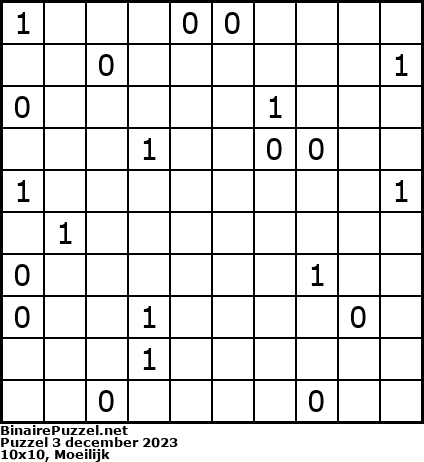 Binaire Puzzel