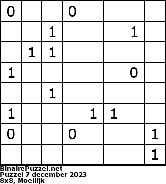 Binaire Puzzel