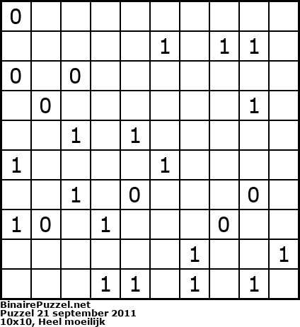 Binaire Puzzel