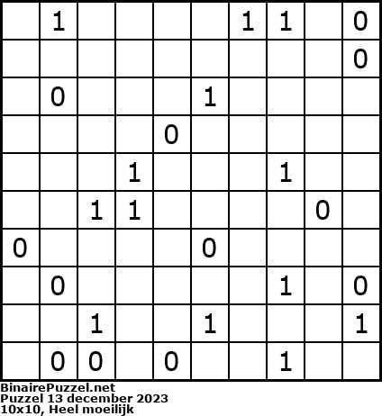 Binaire Puzzel