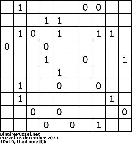 Binaire Puzzel