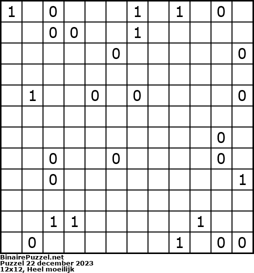 Binaire Puzzel