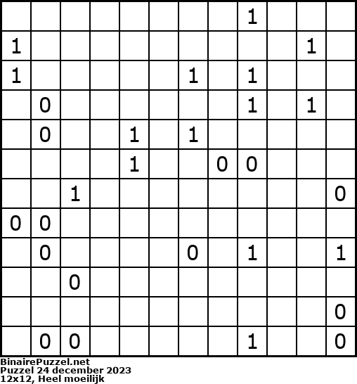 Binaire Puzzel