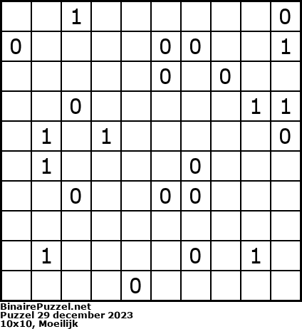 Binaire Puzzel