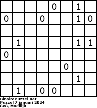 Binaire Puzzel