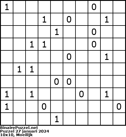 Binaire Puzzel