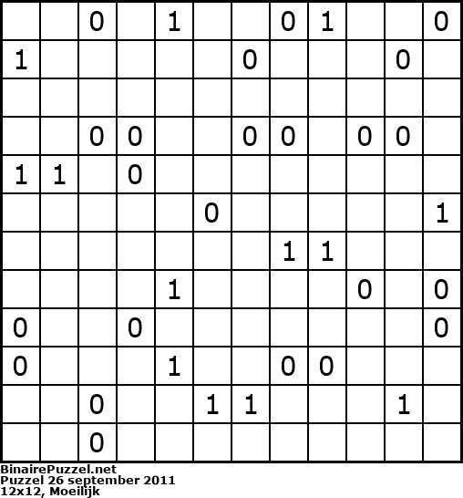 Binaire Puzzel