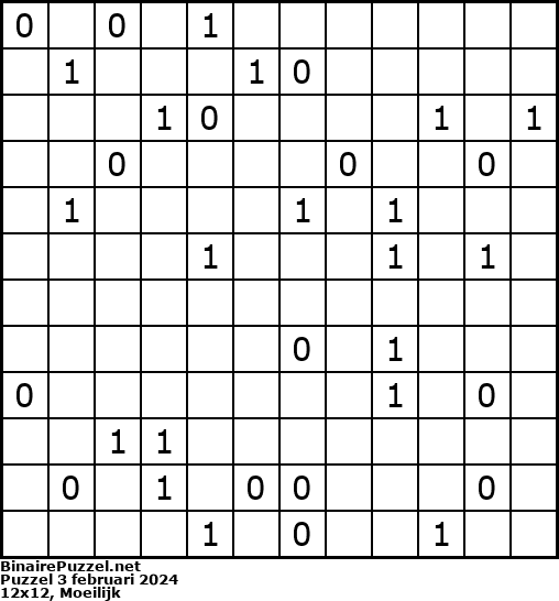 Binaire Puzzel