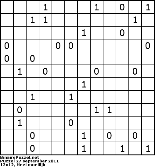 Binaire Puzzel