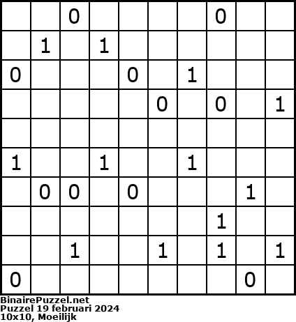 Binaire Puzzel
