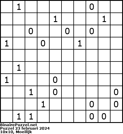Binaire Puzzel