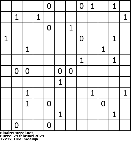 Binaire Puzzel