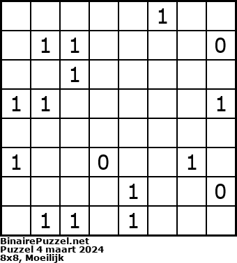 Binaire Puzzel
