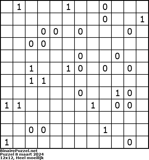 Binaire Puzzel