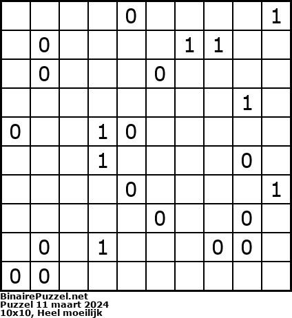 Binaire Puzzel