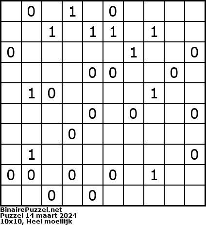 Binaire Puzzel