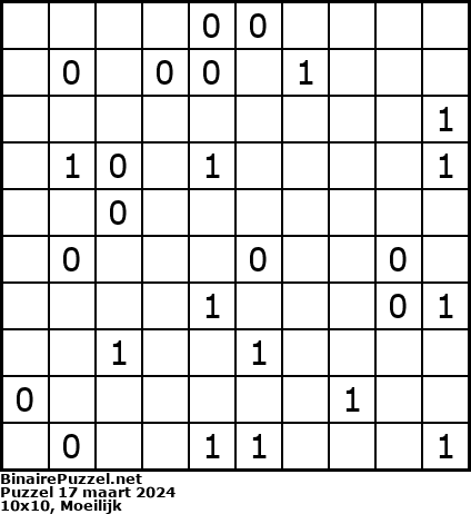 Binaire Puzzel