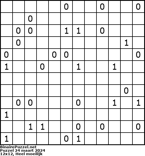 Binaire Puzzel