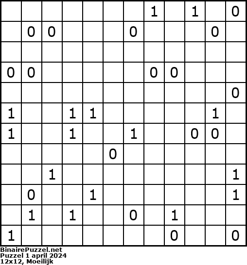 Binaire Puzzel