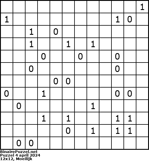 Binaire Puzzel