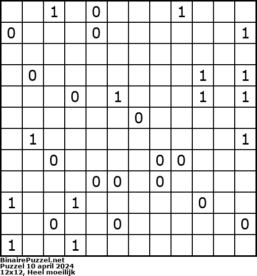 Binaire Puzzel