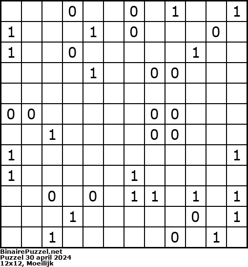Binaire Puzzel